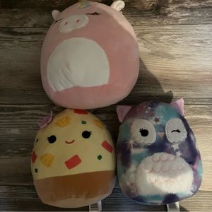 3 Squishmallow Bundle EUC